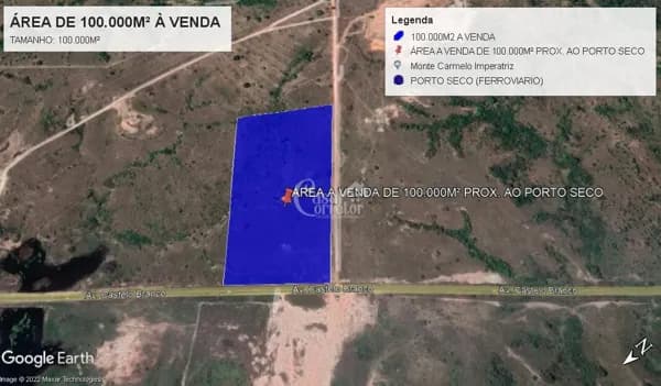 Área comercial de 100.000m² na MA-122 (av. castelo branco), próximo ao porto seco.