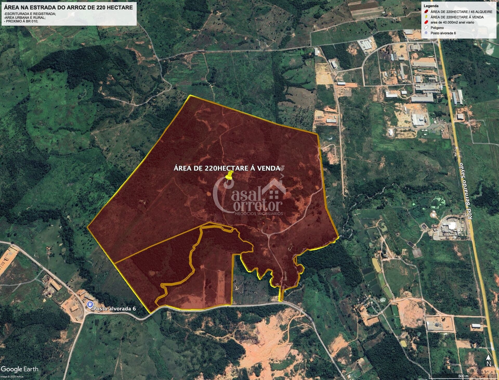 Área Comercial na estrada da Suzano próximo à BR 010