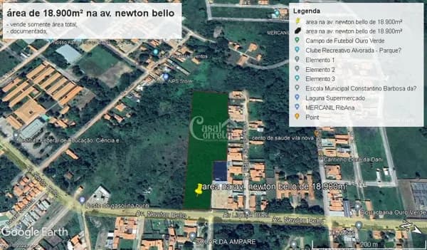 Área comercial na Av. Newton Bello com 19.918m2.
