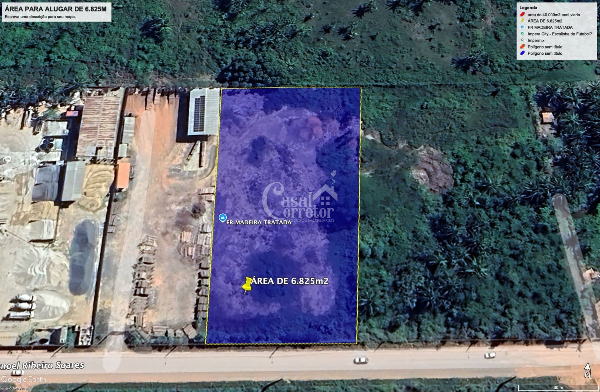 Terreno de 6.825m² Avenida Anel viário.