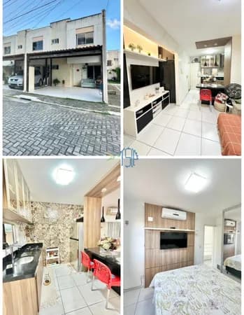 Casa em Condomínio/Casa Duplex à venda no Condomínio Jardine* - Bairro Liberdade - Parnamirim/RN