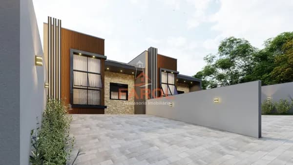 Casa geminada no bairro Horizonte, em Sapiranga-RS