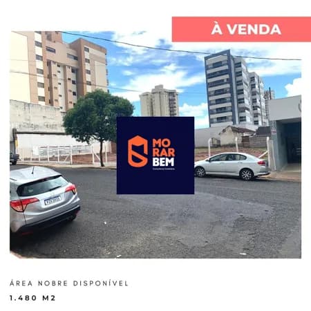 Terreno com 1480m2 Área nobre para prédio