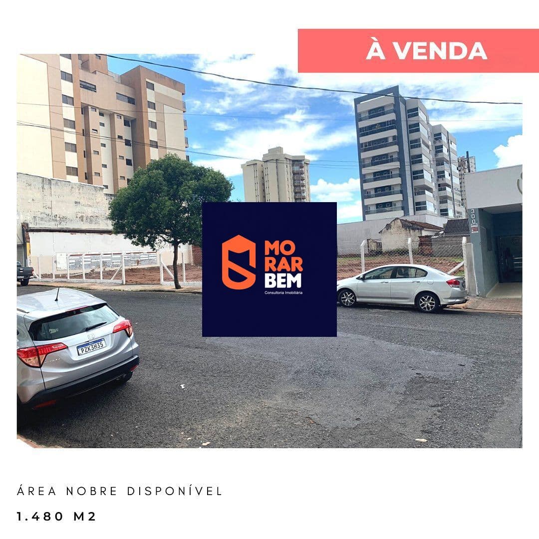 Terreno com 1480m2 Área nobre para prédio