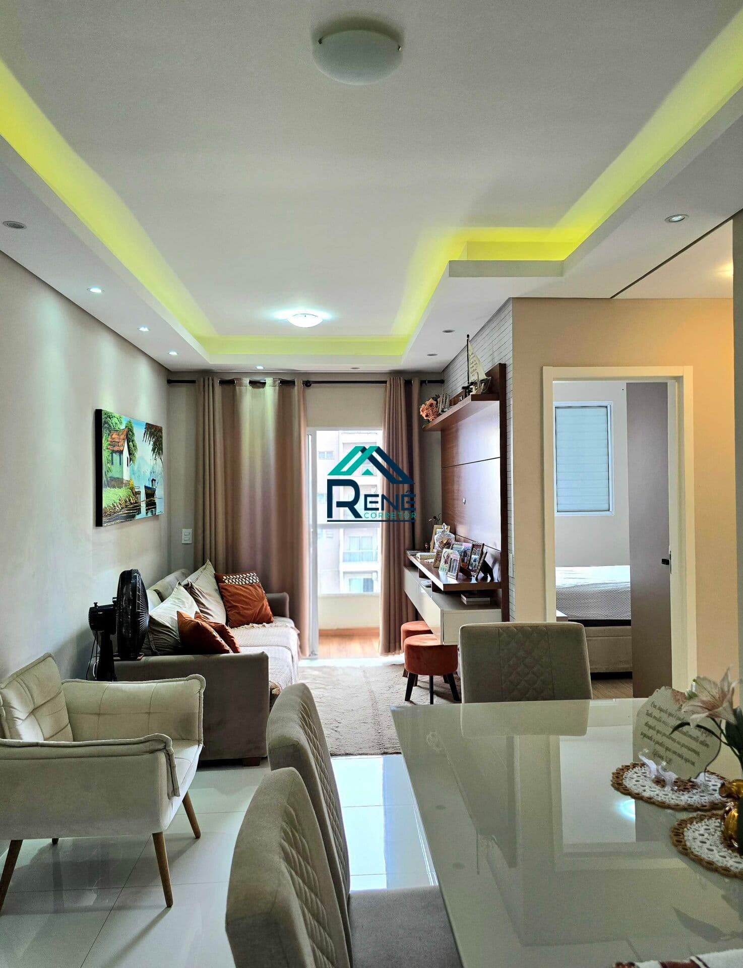 Lindo Apartamento à Venda no Portal das Safiras em Hortolândia - Varanda e Suíte.