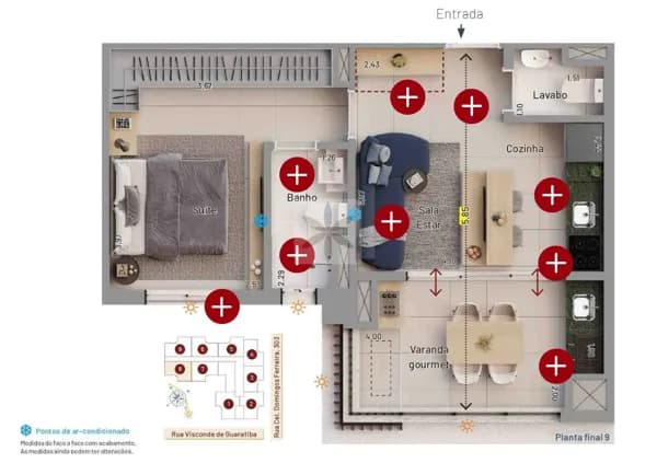 Apartamento em Vila Firmiano Pinto, São Paulo/SP