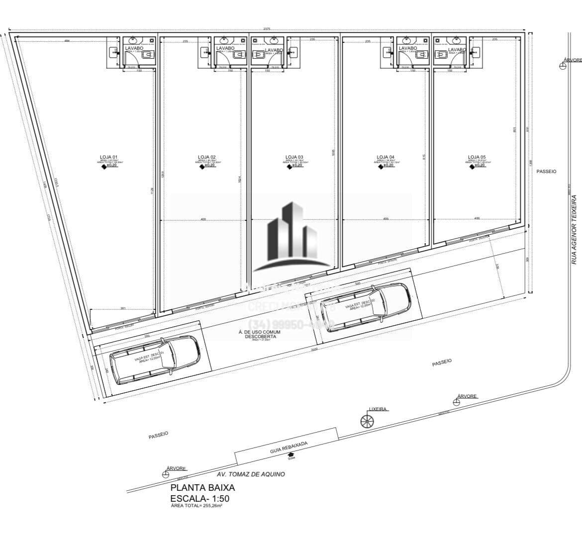 Lote Comercial de esquina na Avenida Tomaz de Aquino