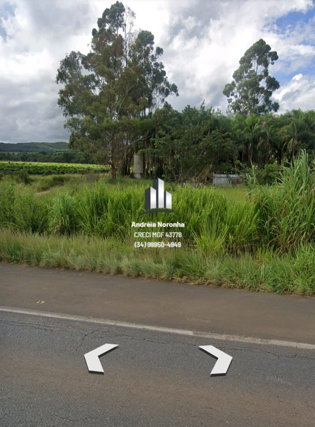 Terreno às margens da BR 365 em Patrocínio/MG
