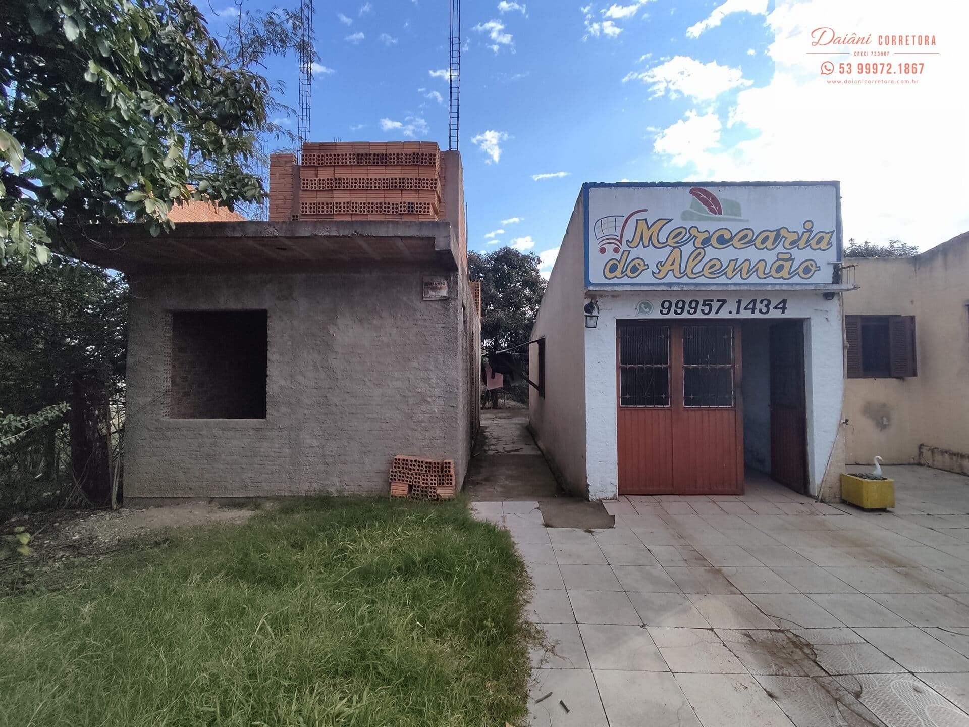 Casa em construção no bairro São Judas, Bagé/RS