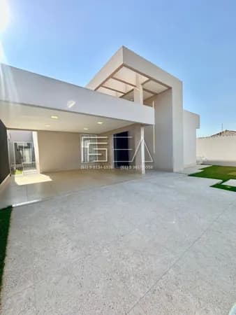 VENDE-SE CASA MODERNA COM 03 SUÍTES SENDO 02 COM CLOSET E ÁREA DE LAZER COMPLETA