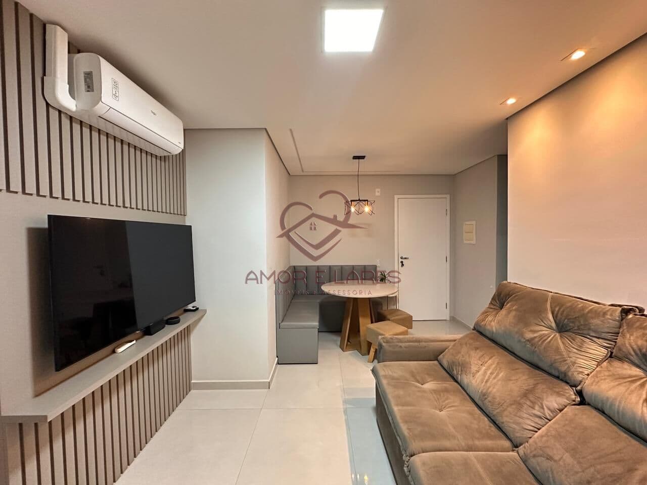 Apartamento com 1 suíte, 56m² e todo planejado em condomínio fechado na cidade de Hortolândia