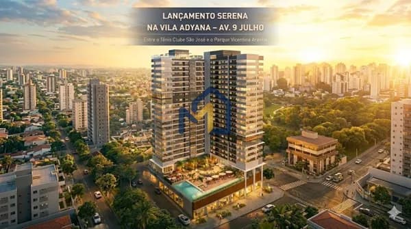 Serena Vila Adyana em São José dos Campos – Apartamentos Modernos com Rooftop e Vista Panorâmica 360°