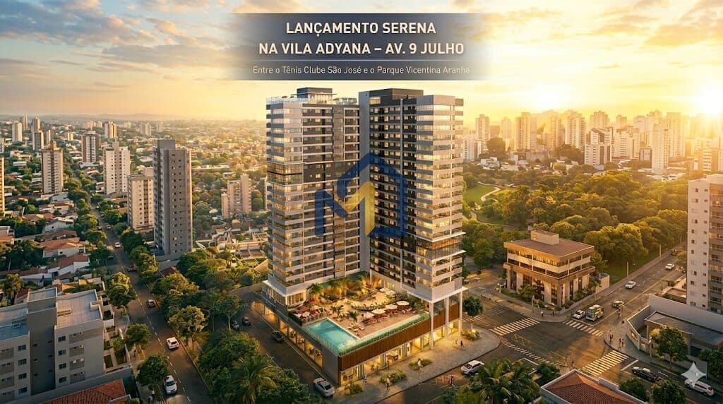 Serena Vila Adyana em São José dos Campos – Apartamentos Modernos com Rooftop e Vista Panorâmica 360°