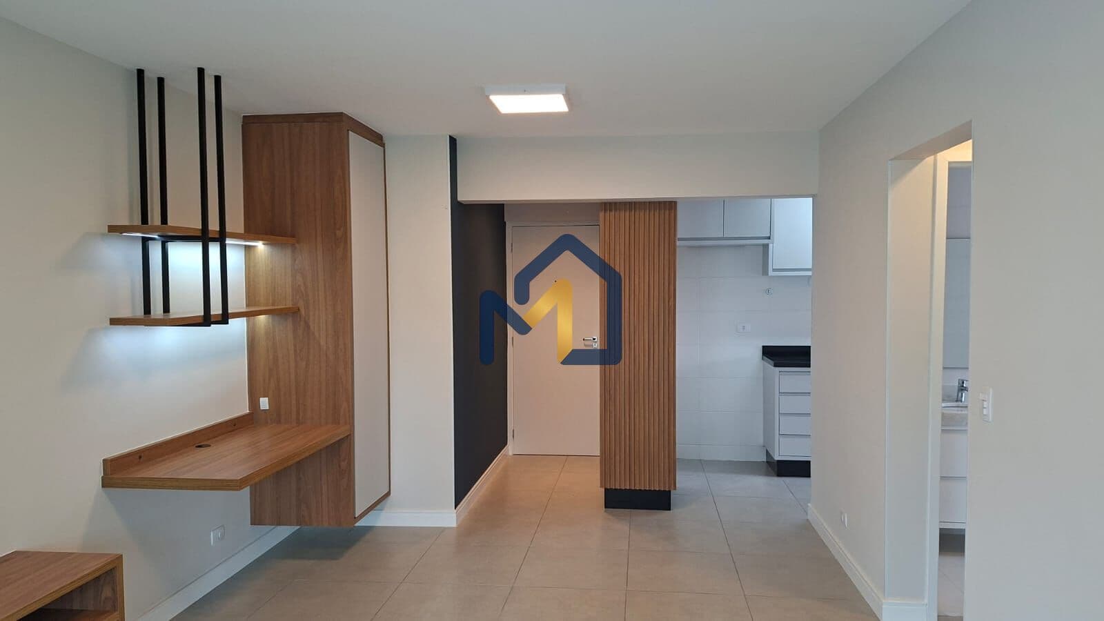 Apartamento novo no Jardim Aquarius com varanda em pele de vidro, móveis planejados e ar condicionado