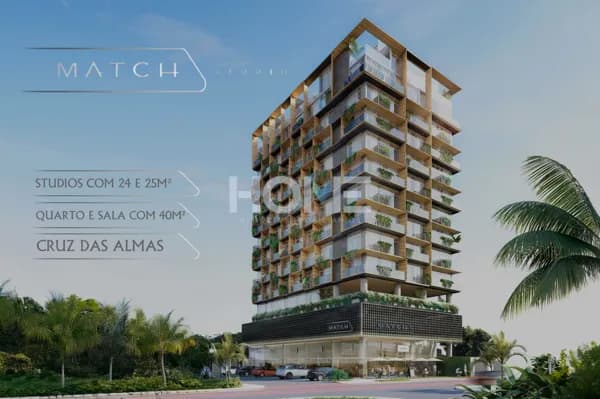 MATCH STUDIOS - STUDIO E QUARTO E SALA NA REGIÃO COM MAIOR CRESCIMENTO IMOBILIÁRIO