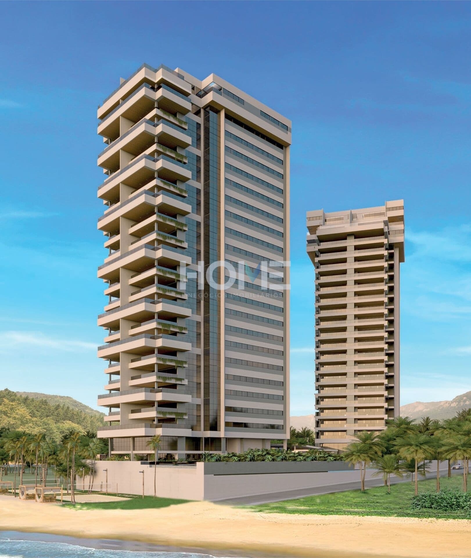 PIER NORTE (TORRE ESCUNA TIPO) - Seu pé na areia em Guaxuma com 4 suítes