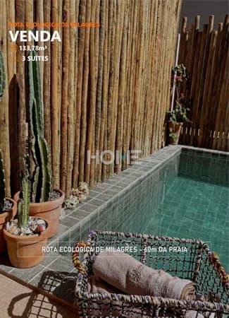 VILLA JUCÁ - CASA COM 3 SUÍTES - PISCINA PRIVATIVA - 60m da Praia de Tatuamunha