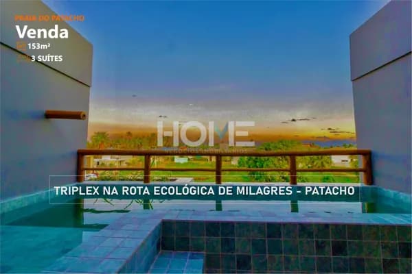 Casa Triplex com 3 suítes na Praia do Patacho - com piscina privativa