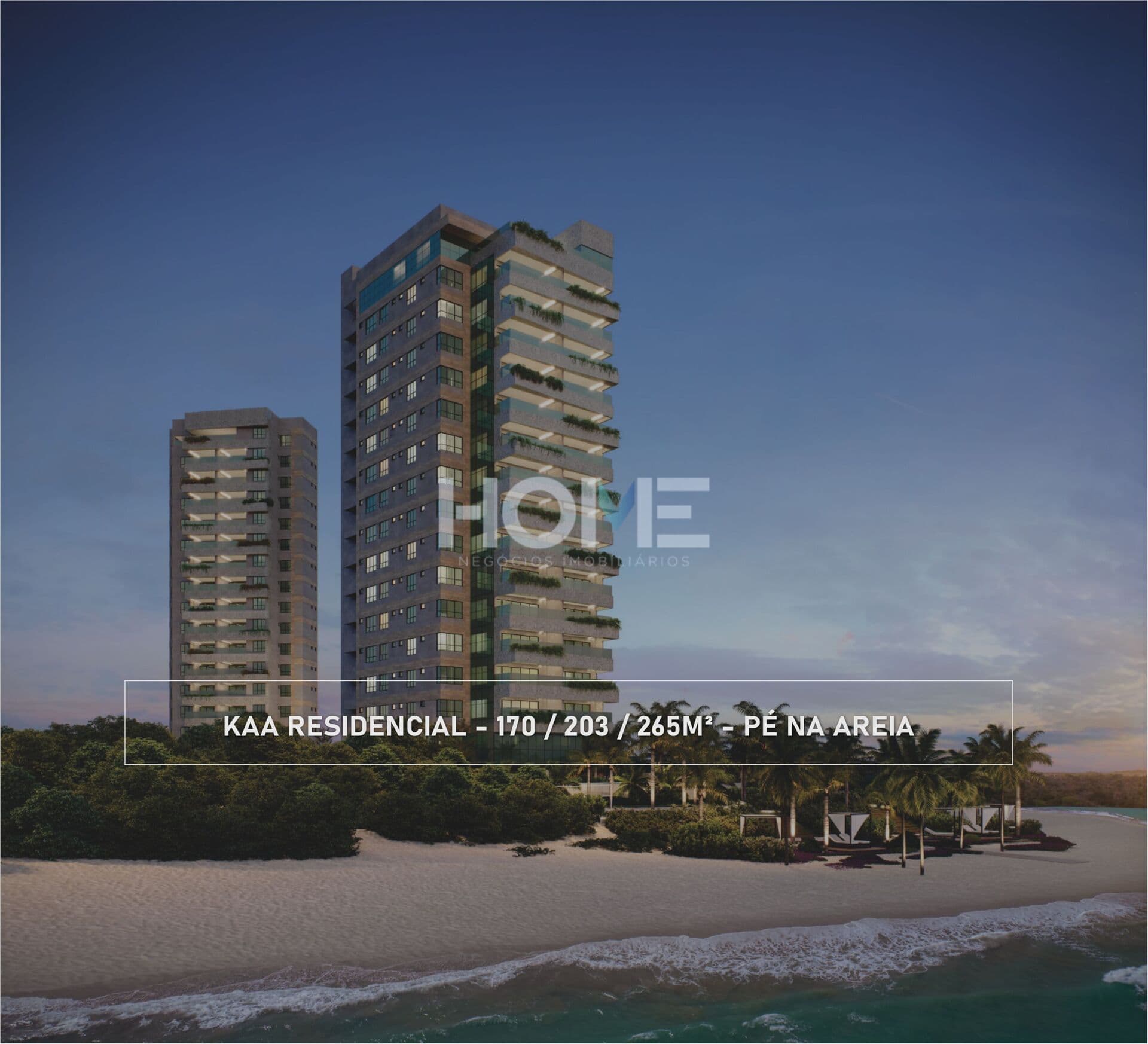 KAÁ RESIDENCIAL (TORRE OKA TERM 01 E 02) - Beira mar com 4 suítes - Alto padrão