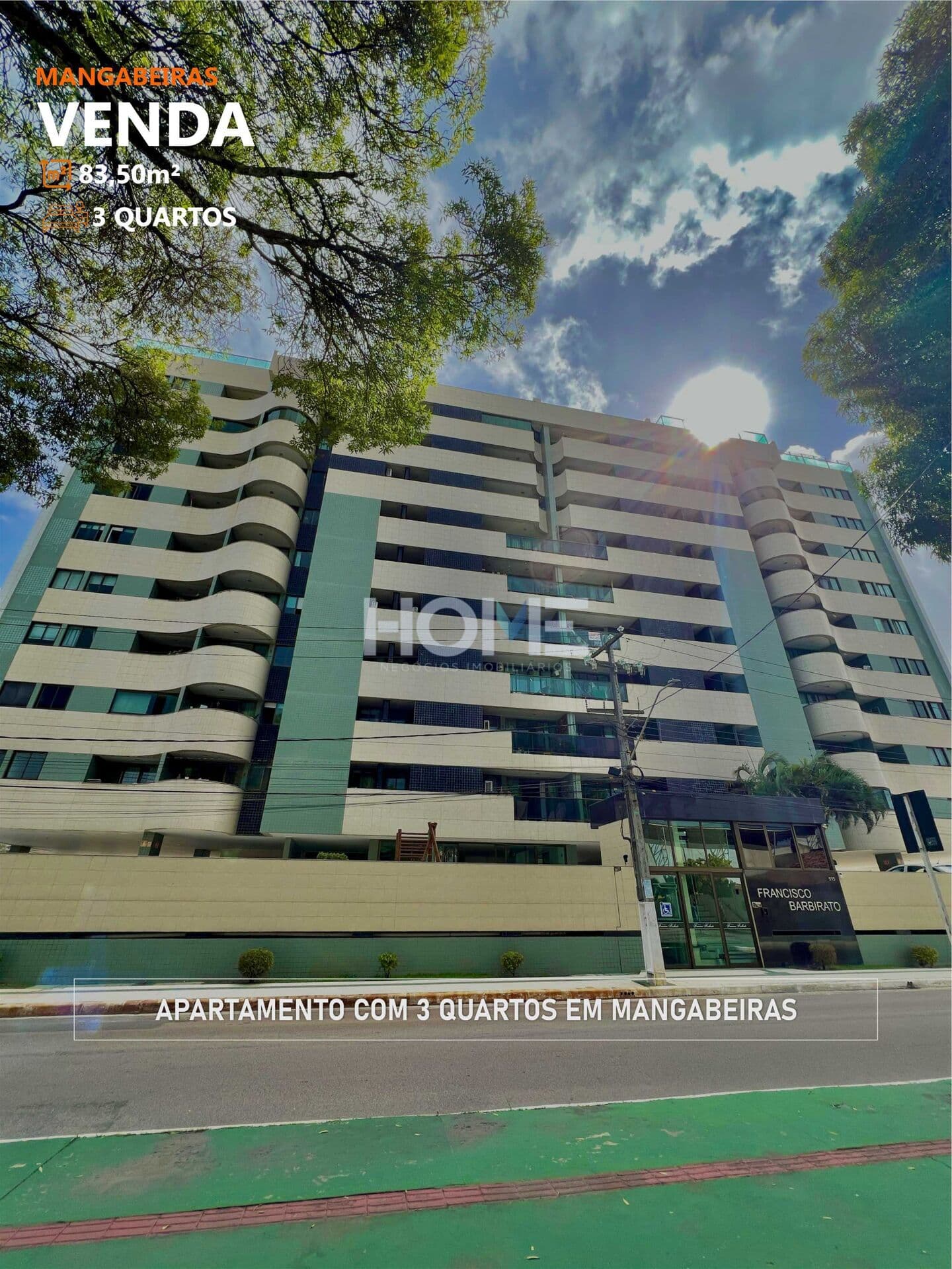 Seu novo lar dos sonhos: apartamento de 3 quartos com 83,50m²!
