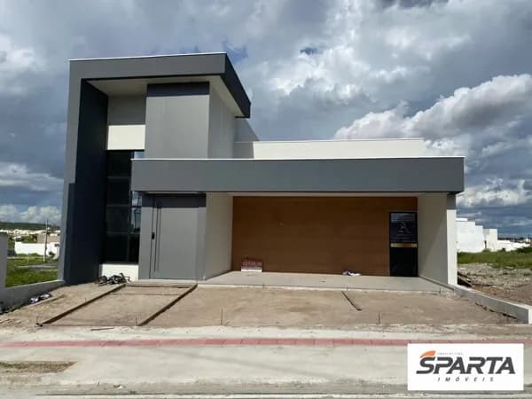 Casa moderna em condomínio com 3/4 sendo uma suíte