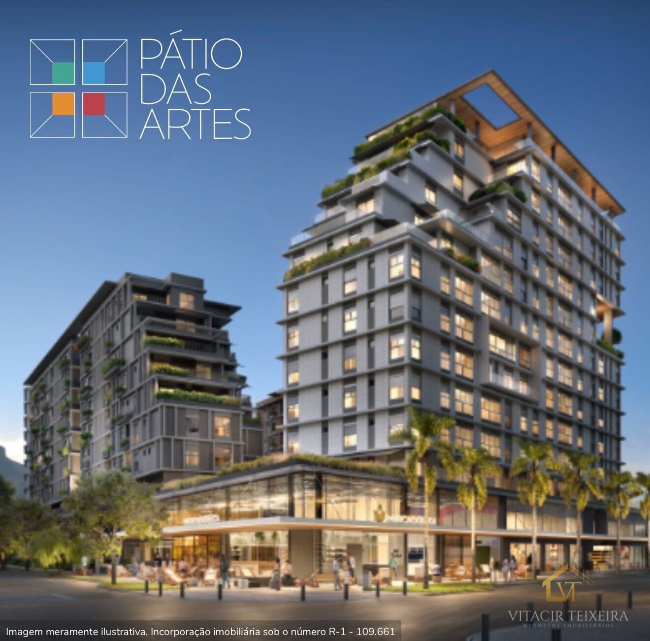 Apartamento de Frente no Condomínio Pátio das Artes – Pedra Branca – Palhoça/SC