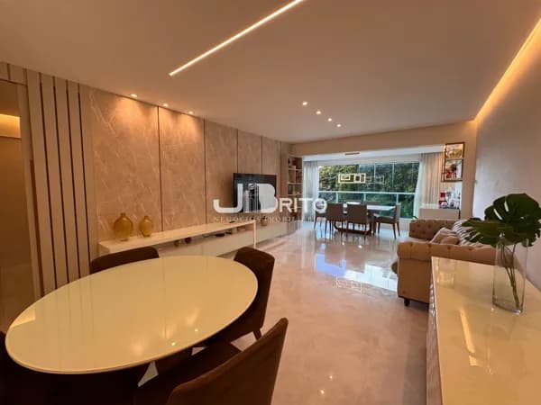 Apartamento de Alto Padrão no Alphaville I – Mansão Reserva Real | 142 m², 3 Suítes, Nascente, 3 Vagas