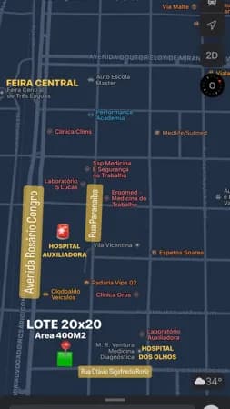 Terreno em Centro, Três Lagoas/MS