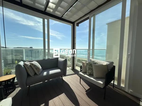 DUPLEX COM 4 QUARTOS, 3 VAGAS, PISCINA AQUECIDA E JACUZZI - VISTA MAR