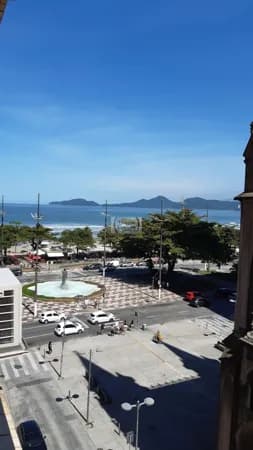 Apartamento em Santos com vista ao mar