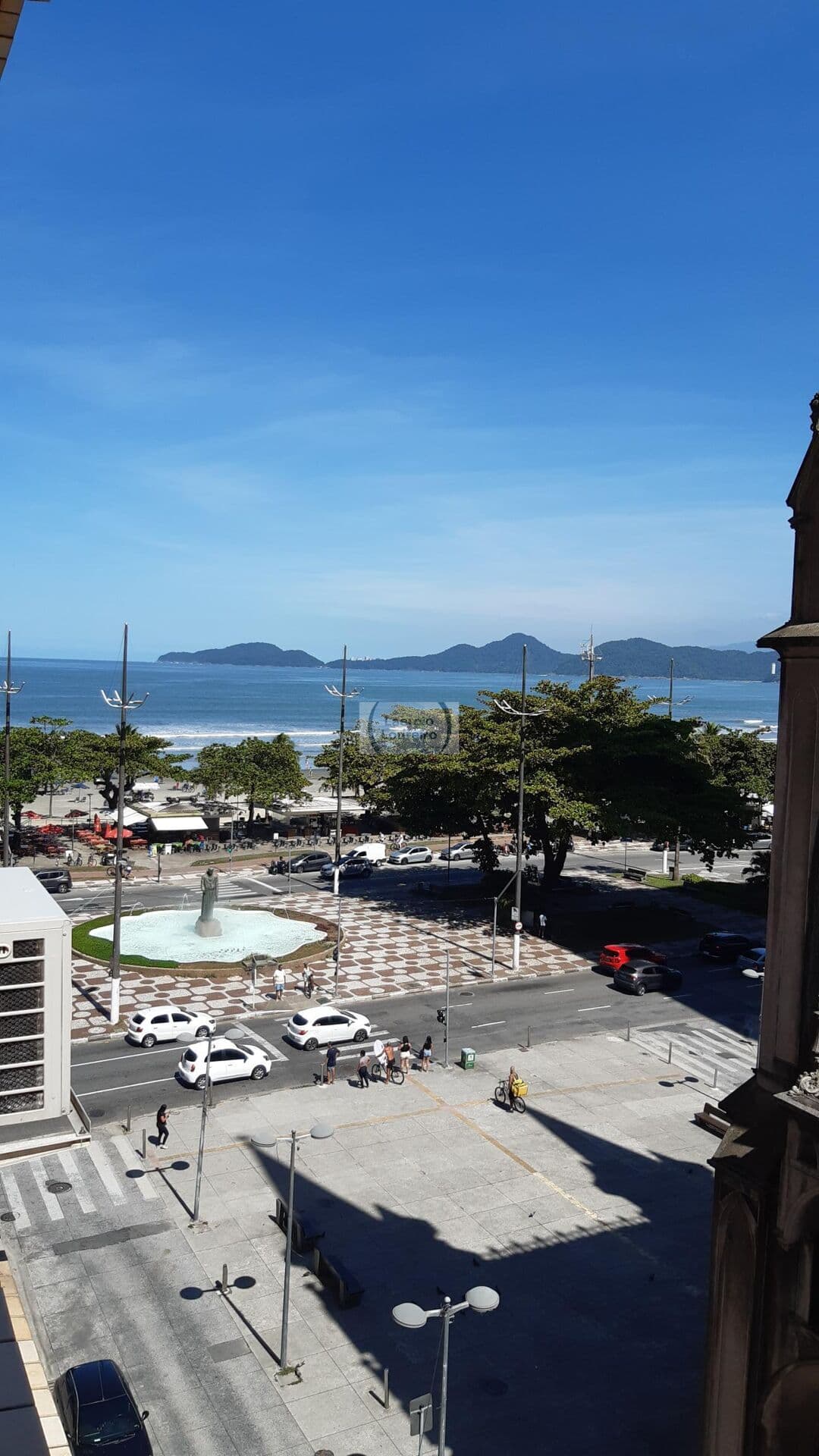 Apartamento em Santos com vista ao mar