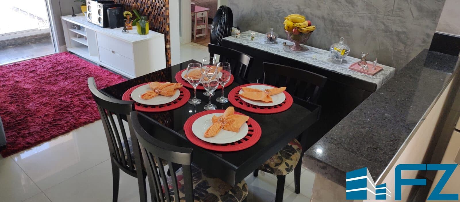 Apartamento para venda possui 60m² no bairro Vila Scarpelli - Santo André - SP