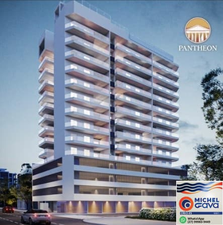 Edifício Pantheon com super localização na praia do morro em Guarapari