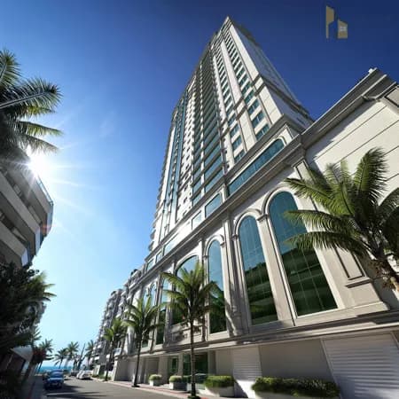 Apartamento com 4 Suítes a 100m do Mar em Meia Praia - Itapema SC