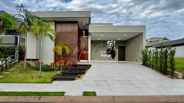 Casa à venda no Condomínio TerraVista, 3 quartos sendo 3 suítes e 1 closet, escritório, varanda gourmet, marcenaria completa, lavanderia, piscina, na cidade de Mirassol/SP.