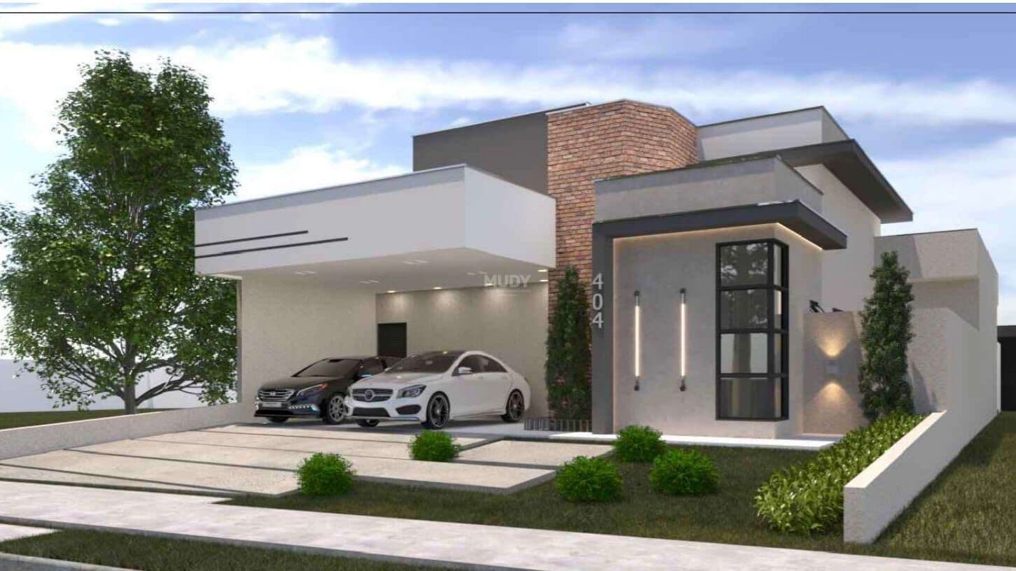 Casa nova em condomínio na cidade de Indaiatuba SP, com 3 dorms em terreno de 325m²