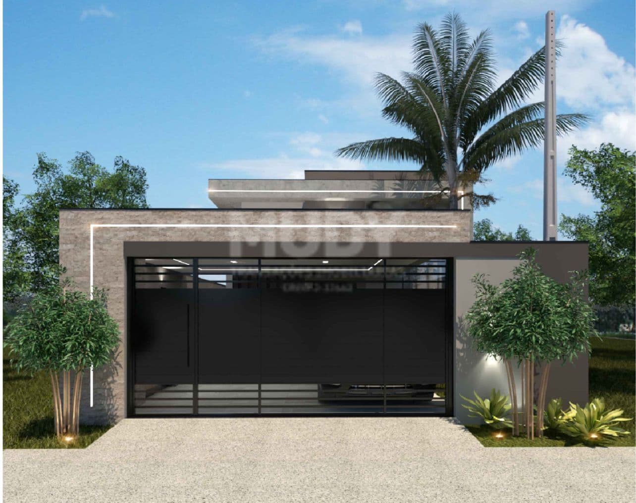 Casa nova no bairro Belo Horizonte, próxima ao parque ecológico de Indaiatuba - Projeto moderno