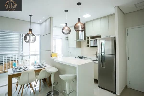 Apartamento 54 m² - 2 dormitórios (1 suíte) - Varanda Churras a Carvão - 1 Vaga à venda no B Utinga - Santo André/SP