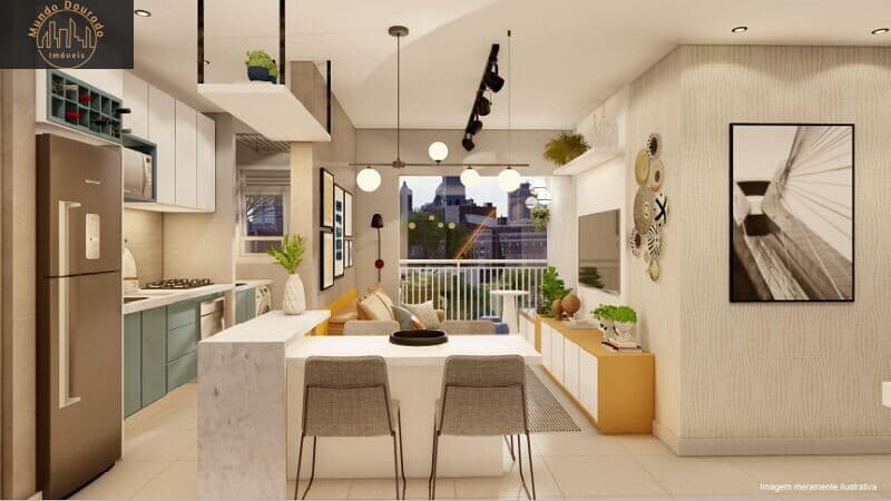 Apartamento 49 m² - 2 Dormitórios - 1 Vaga Determinada à Venda no Bairro Assunção - São Bernardo do Campo/SP