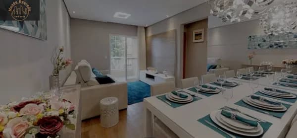 Apartamento 64 m² - 2 dormitórios (1 suíte) - 2 Vagas - Varanda Gourmet à venda no bairro Campestre - Santo André/SP