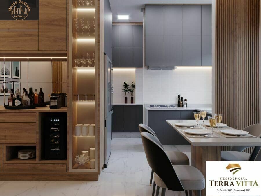 Apartamentos com 68 m² e 69 m²
