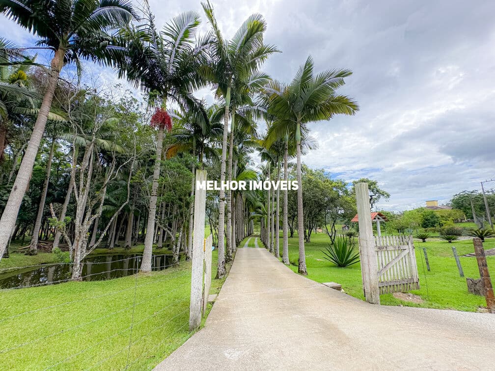 Sítio à venda em Camboriú-SC com 15.595m². Um verdadeiro paraíso com 6 lagoas, pomar e móveis rústicos.