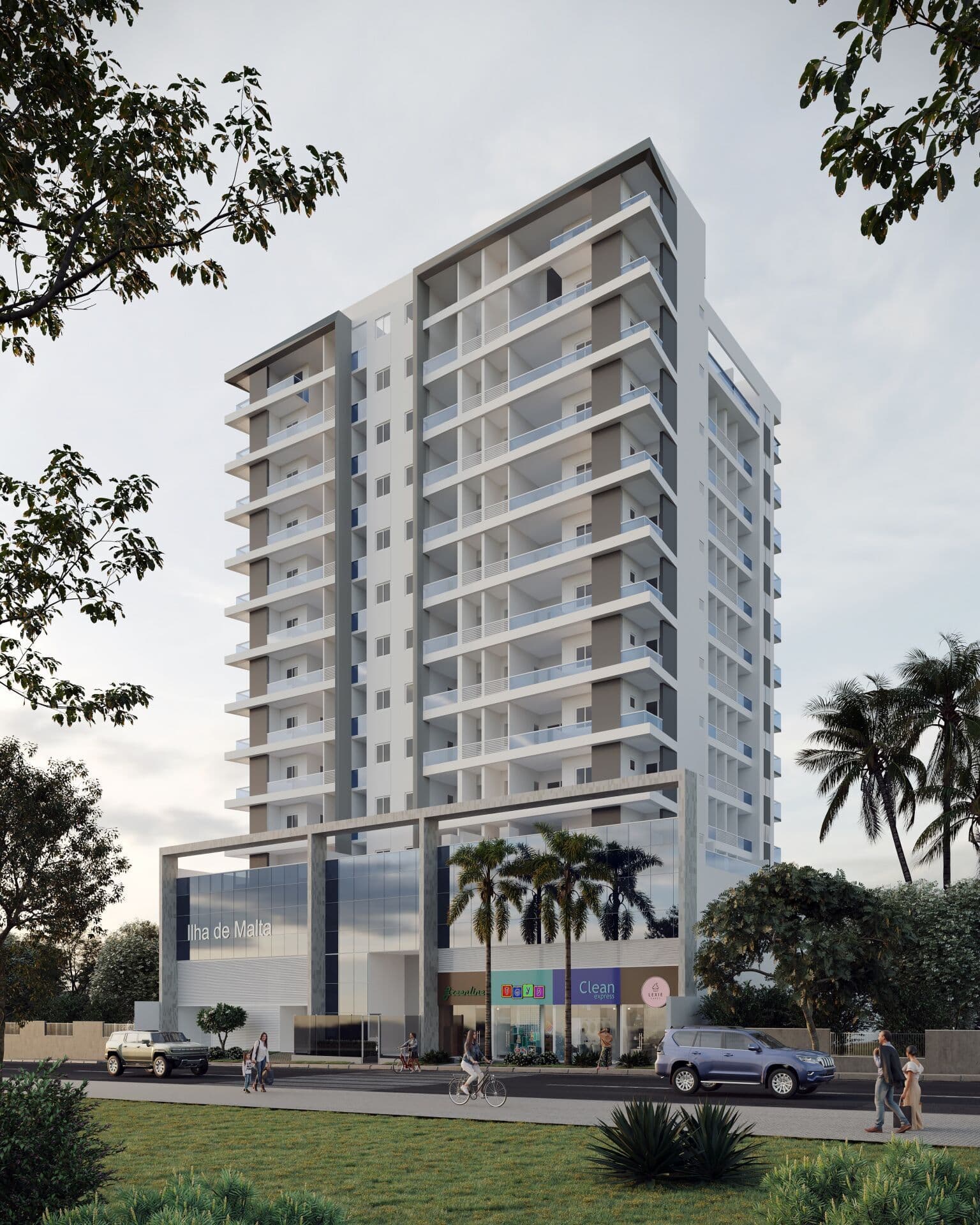 Ilha de Malta Residence – Praia de Itaparica, Vila Velha - 2 quartos, sendo 1 suíte