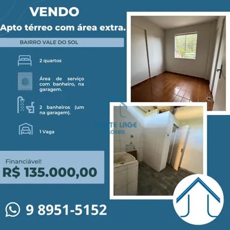 Apartamento COM GARAGEM no Vale do Sol!