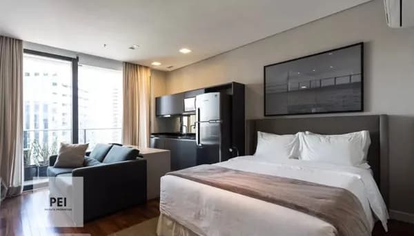 ALUGO Apartamento Mobiliado no FL RESIDENCE com Serviços 36m2 ao lado da Faria Lima | Vila Olímpia - São Paulo/SP