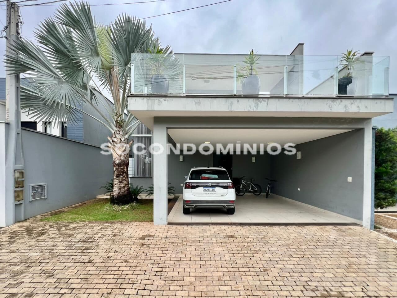 Casa Sobrado com 3 suítes no Ondas de Piracicaba. Condomínio Fechado em Piracicaba.