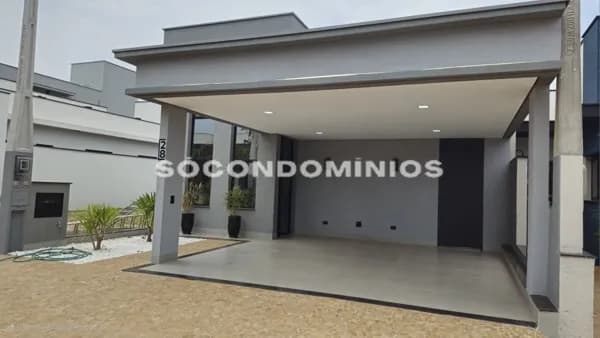 Casa térrea com 3 quartos no Ágape. Condomínio fechado em Piracicaba SP