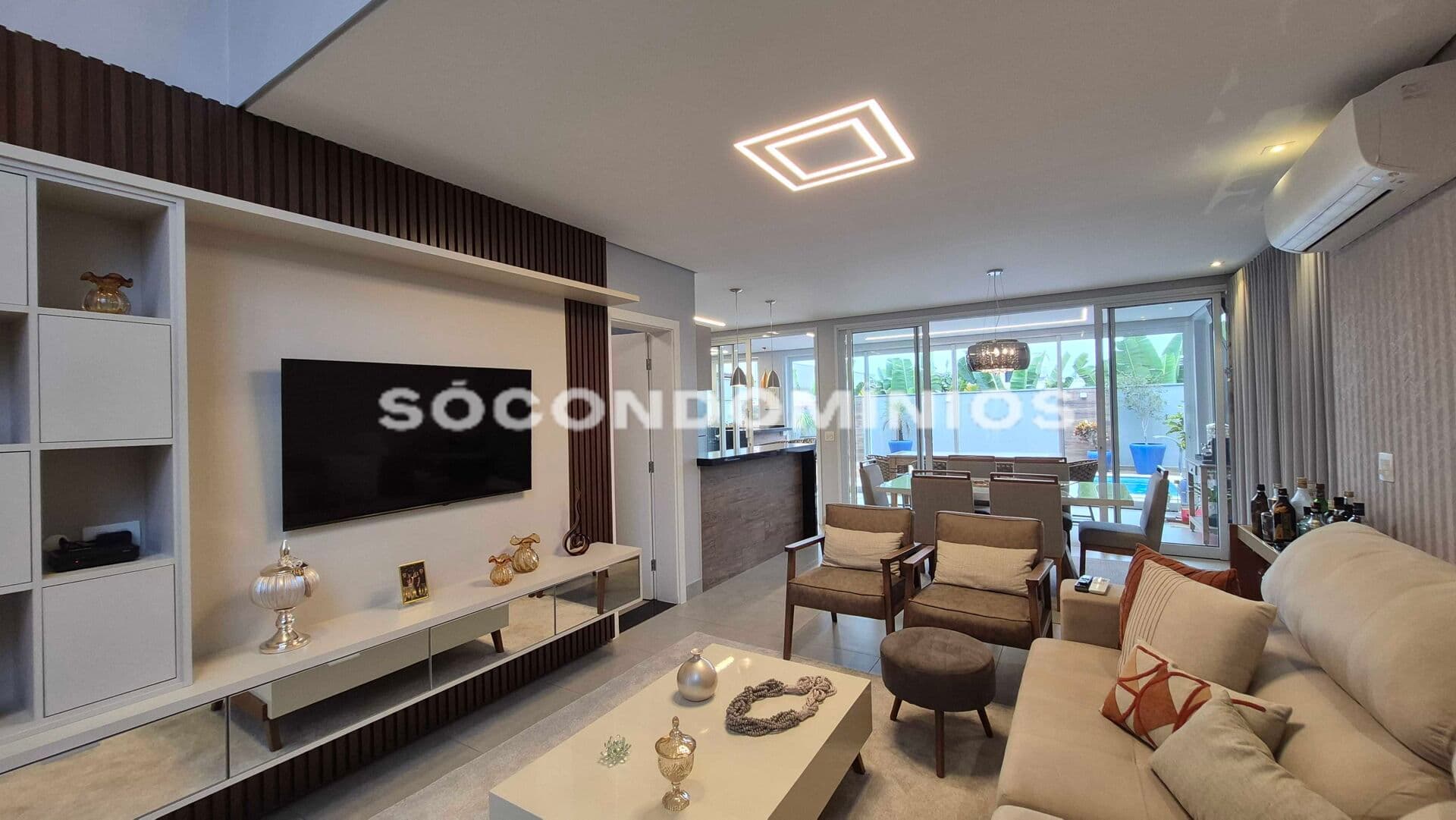 Sobrado com 3 suítes área gourmet e piscina Villa D'aquila. Bairro Santa Rosa Piracicaba