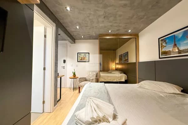 Apartamento Loft mobiliado a poucos metros da Vila Germânica em Blumenau -SC