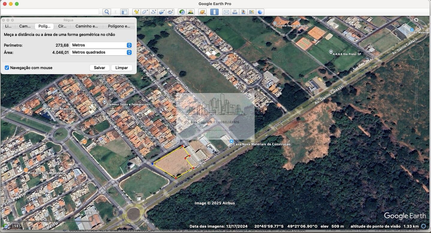 Área Residencial/Comercial na avenida Danilo Galeazzi